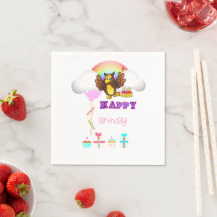 Serviette En Papier Serviettes en papier, Joyeux Anniversaire Hibou