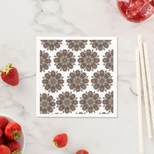 Serviette En Papier Serviettes en papier, Mandala