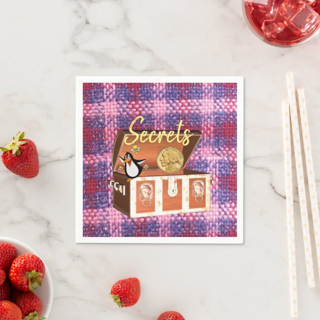 Serviette En Papier serviettes en papier, pingouin à poitrine (En situation)