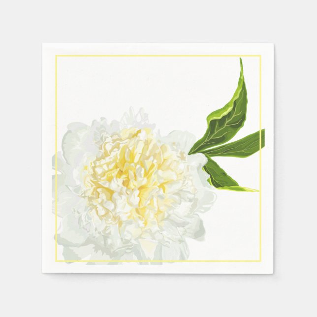 Serviette En Papier Serviettes en papier-Pivoine (Devant)