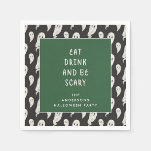 Serviette En Papier Serviettes fantomatiques de Halloween de partie de
