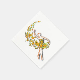Serviette En Papier Serviettes Femme Danseuse de Ballet