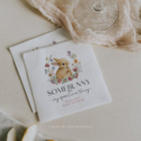 Serviettes Fête de Bébé Somebunny Fleurs Sauvages