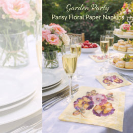Serviette En Papier Serviettes Fleuries Pâquerette Douce | Tous les Jo