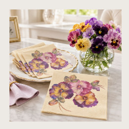 Serviette En Papier Serviettes Fleuries Pâquerette Douce | Tous les Jo