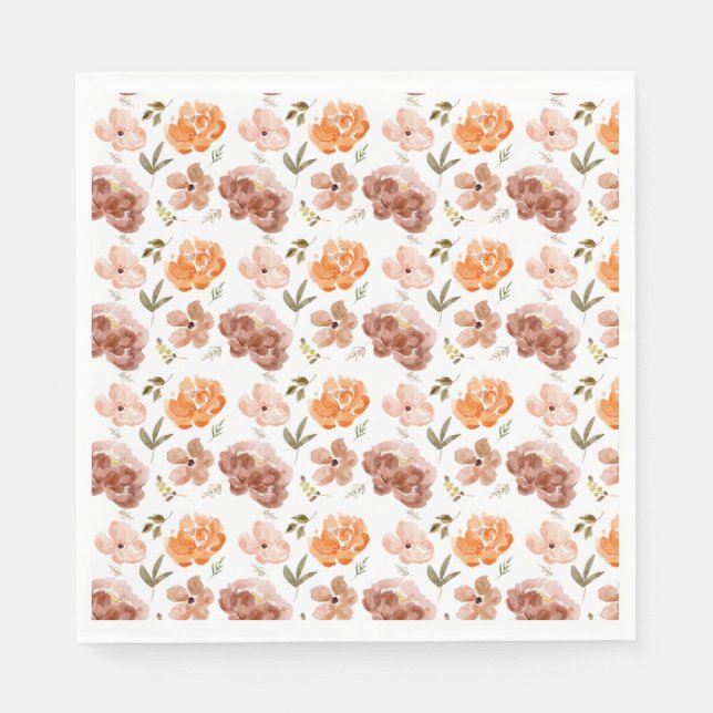 Serviette En Papier Serviettes Florales d'Automne Serviettes de Récolt (Devant)
