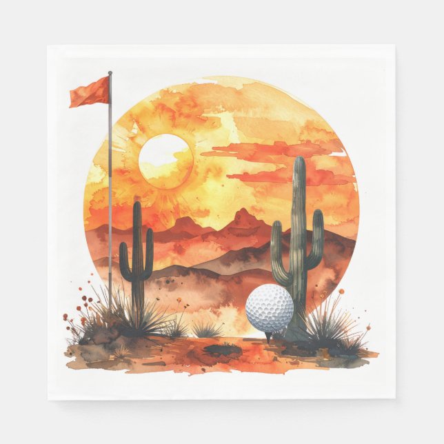 Serviette En Papier Serviettes Golf en Arizona (Devant)