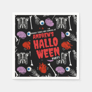 Serviette En Papier Serviettes Halloween personnalisables - Ajoutez vo
