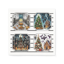 Serviettes Haunted Halloween