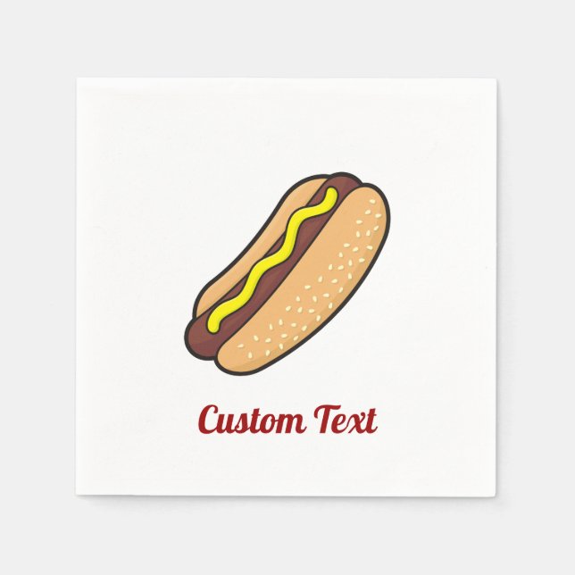 Serviette En Papier Serviettes Hotdog (Devant)
