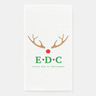 Serviette En Papier Serviettes invitées pour Chaque Jour est Noël
