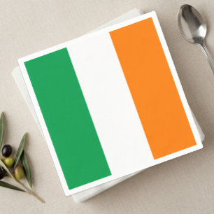 Serviette En Papier Serviettes Irlande, drapeau irlandais fête /suppor