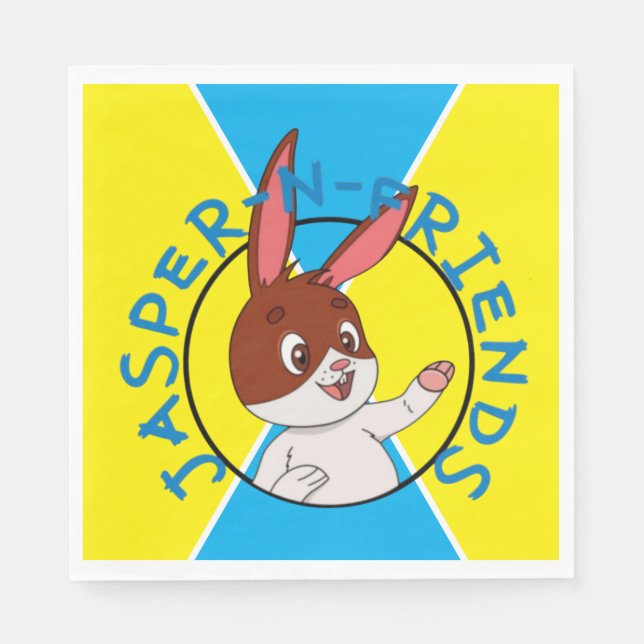 Serviette En Papier serviettes Jasper-n-friends (Devant)