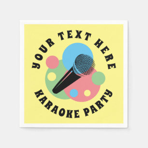 Serviette En Papier Serviettes karaoké personnalisées avec logo audio