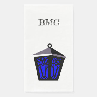 Serviette En Papier Serviettes Lanterne Hibou Bleu Foncé