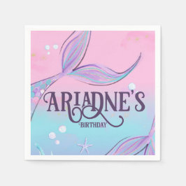 Serviette En Papier Serviettes Magique à queue de sirène