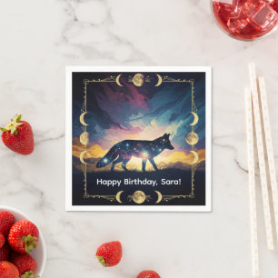 Serviette En Papier Serviettes Magique Fox Party