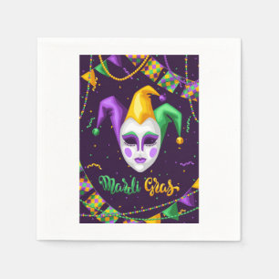 Serviette En Papier Serviettes Mardi Gras Carnival