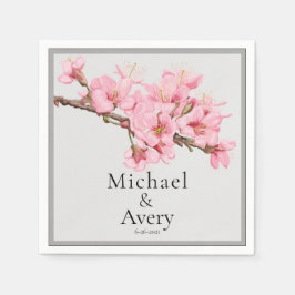 Serviette En Papier Serviettes mariages en cerisier