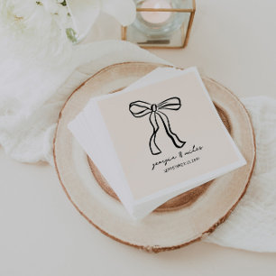 Serviette En Papier Serviettes Mariages Tirées À Main Rétro