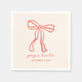 Serviette En Papier Serviettes Mariages Tirées À Main Rétro