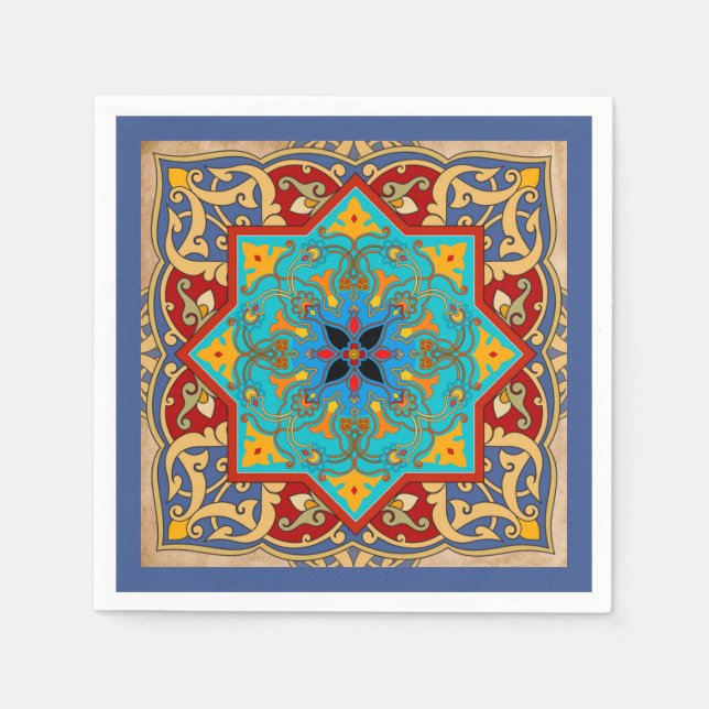 Serviette En Papier Serviettes marocaines (Devant)