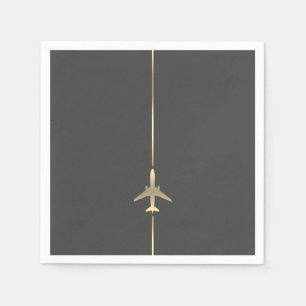 Serviette En Papier Serviettes minimalistes d'aviation