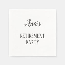Serviette En Papier Serviettes minimalistes pour la retraite