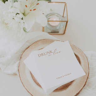 Serviette En Papier Serviettes modernes "Drunin in Love" pour bar Mari