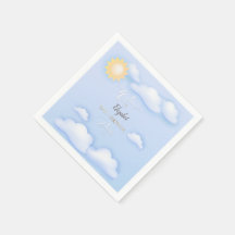 Serviettes modifiables pour la fête baby shower.