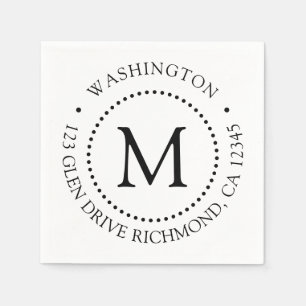 Serviette En Papier Serviettes Monogrammes personnalisées