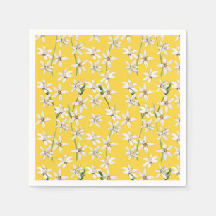 Serviette En Papier Serviettes motifs aux fleurs de citron en été