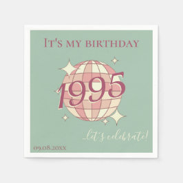 Serviette En Papier Serviettes nées en 1995 décoration de table de 30e