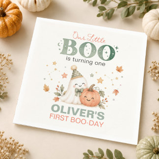 Serviette En Papier Serviettes Our Little Boo 1er Anniversaire Hallowe