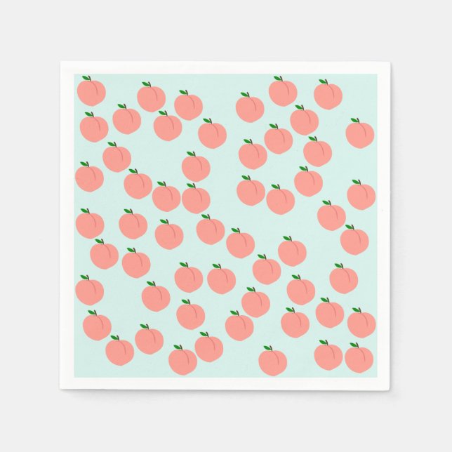 Serviette En Papier Serviettes Papier Cute Peach (Devant)