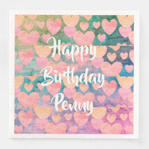 Serviette En Papier Serviettes #Penny de partie de joyeux anniversaire