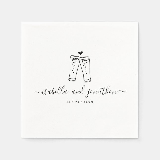 Serviette En Papier Serviettes personnalisées (Devant)