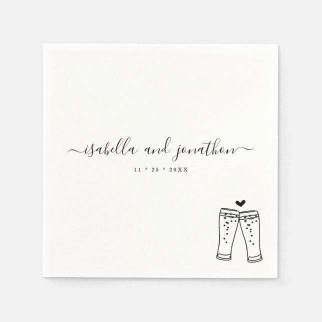 Serviette En Papier Serviettes personnalisées (Devant)