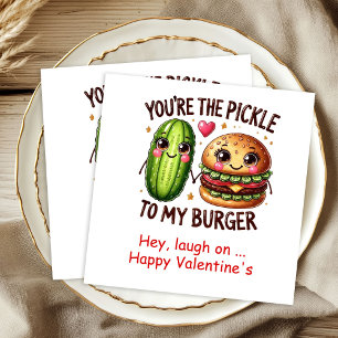 Serviette En Papier Serviettes personnalisées Funny Foods Je t'aime