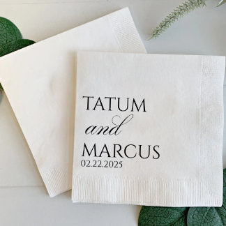 Serviette En Papier Serviettes personnalisées, Mariage, Anniversaire,