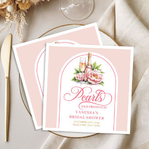Serviette En Papier Serviettes personnalisées modernes tons rose et or