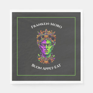 Serviette En Papier Serviettes personnalisées Neon Halloween Frankenst