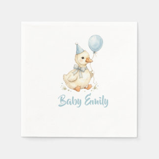 Serviette En Papier Serviettes Personnalisées pour Baby Shower "Une Oi
