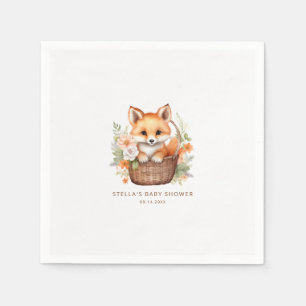 Serviette En Papier Serviettes personnalisées pour baby shower Woodlan