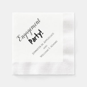 Serviette En Papier Serviettes Personnalisées pour Fête de Fiançailles