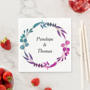 Serviette En Papier Serviettes personnalisées pour mariage ou douche e