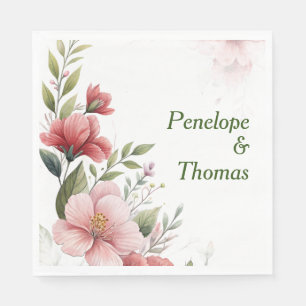 Serviette En Papier Serviettes personnalisées pour mariage ou douche e
