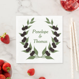 Serviette En Papier Serviettes personnalisées pour mariage ou douche e