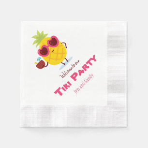 Serviette En Papier Serviettes personnalisées pour soirée Tiki à l'ana