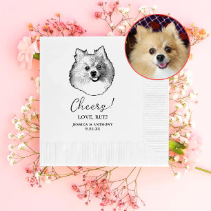 Serviette En Papier Serviettes personnalisées Spitz Dog allemand